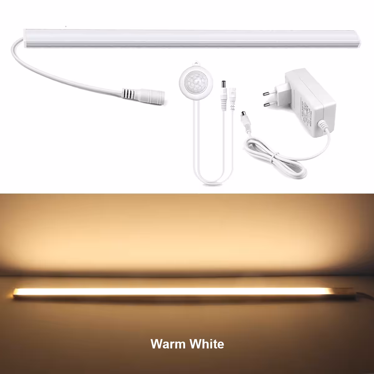 PIR judesio davikliu LED juosta