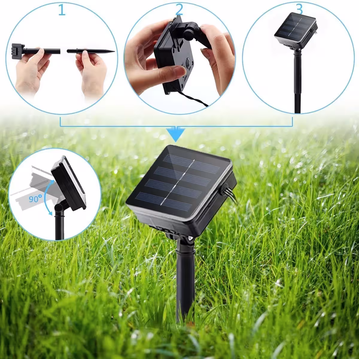 Solar LED string lights