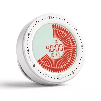 Timerino digitale visivo Pomodoro da 60 minuti con sveglia e supporto magnetico per cucina, studio e doccia