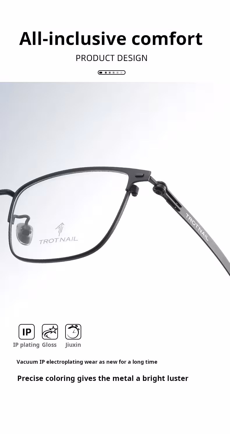 Titanium glasses with prescription lenses