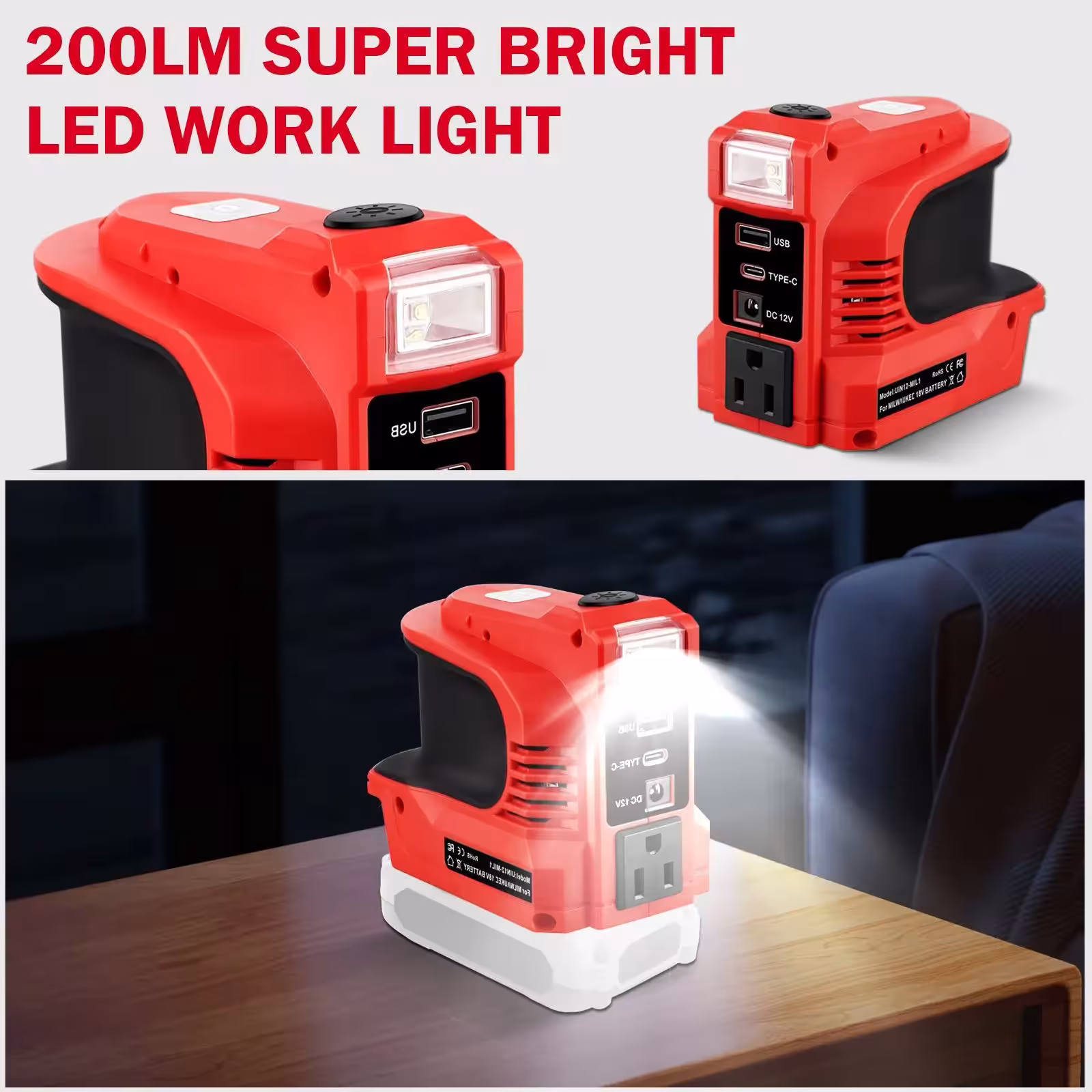 220V inverteris akumuliatoriui