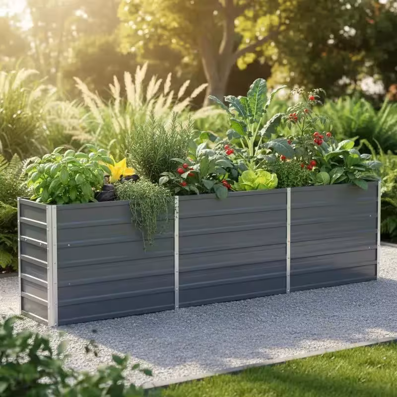 Cama elevada para jardín