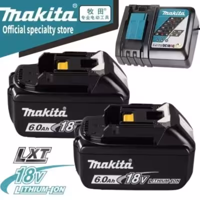 Original Makita 6Ah 18V batería de sustitución de iones de litio BL1830B BL1850B BL1850 BL1840 BL1860 BL 1815