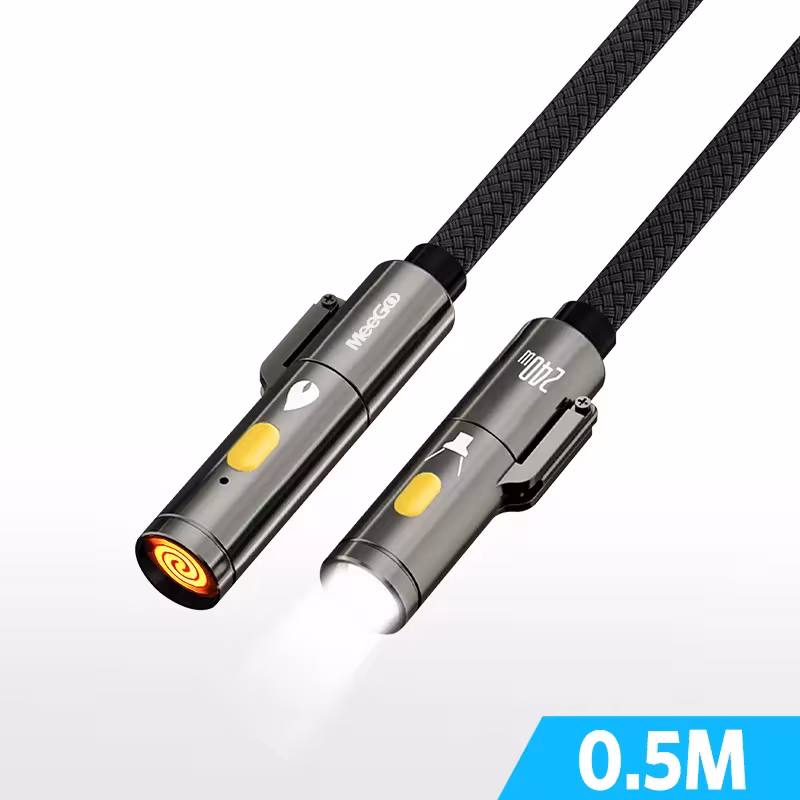 greito įkrovimo kabelis 240W