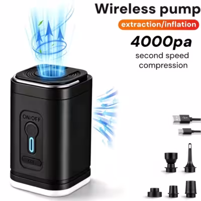 Petite pompe à air électrique portable avec matrice d'air de charge USB
