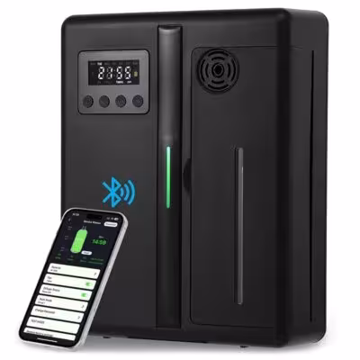Sieninis aromato difuzorius su Bluetooth valdymu ir ventiliatoriumi, skirtas viešbučiams ir namams, talpa 160ml