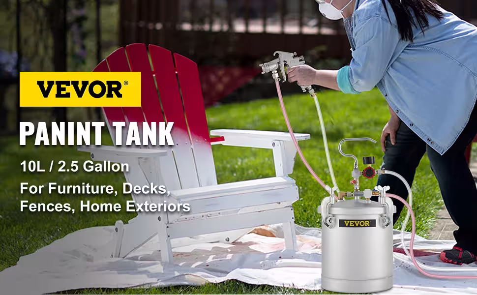 pressure paint tank