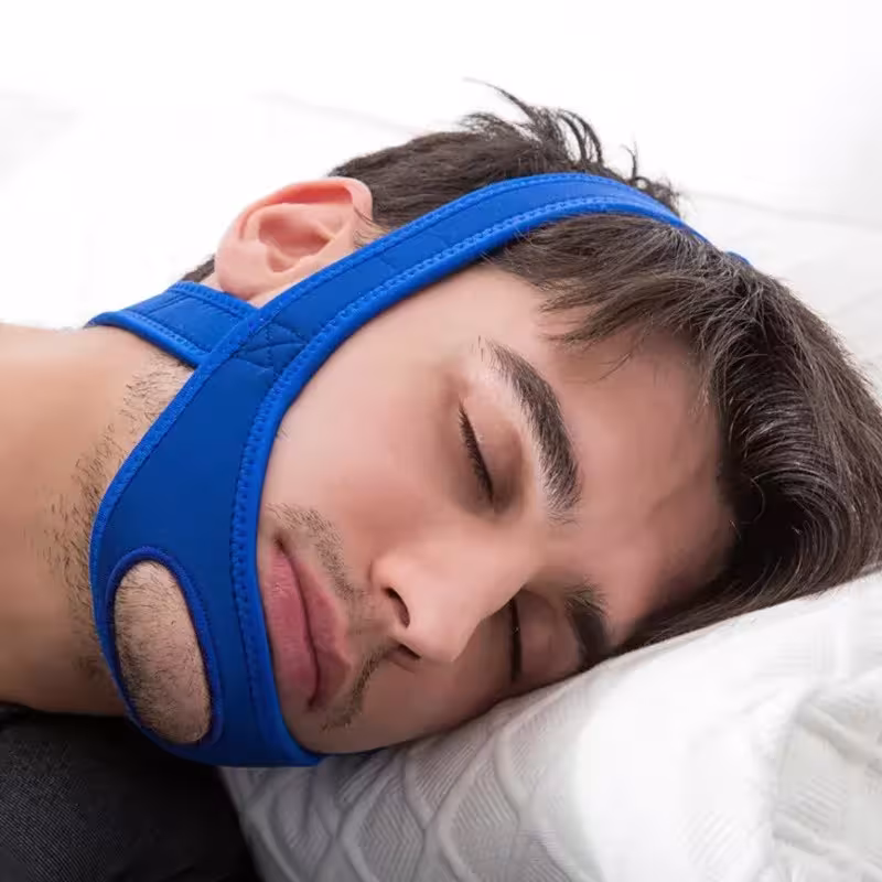 Neoprene Anti Snoring Brace Strap Jaw Support Sleep Apnea Adjustable