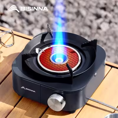 BISINNEN 4000W Infrarot-Flammenofen leicht zu transportieren Gasherd