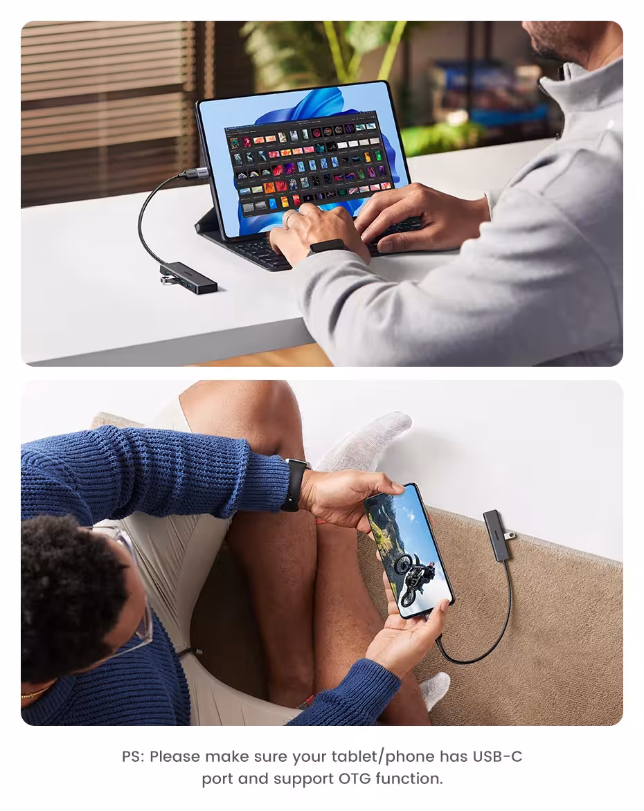 USB šakotuvas 4 prievadai