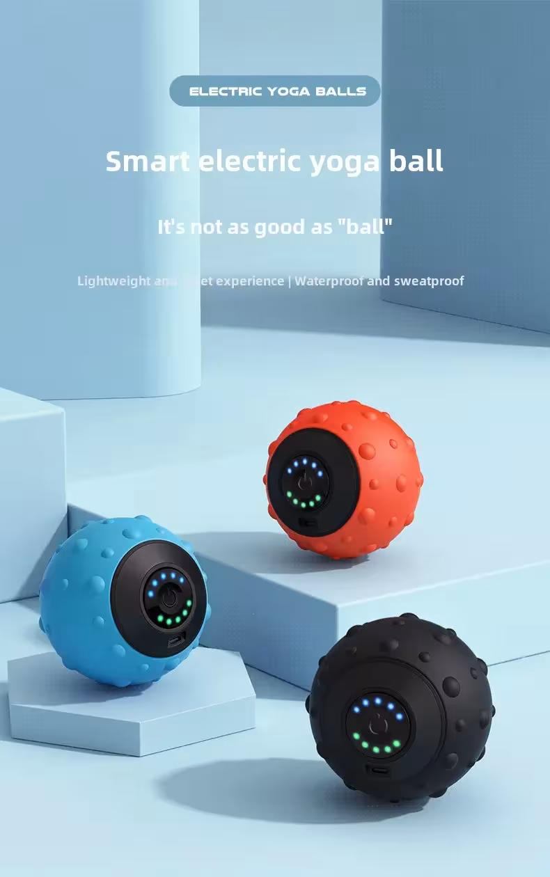 pelota de masaje vibratoria