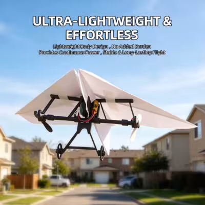 Avion en papier télécommandé avec moteur électrique, DIY, pliable, jouet d'extérieur ultra-léger