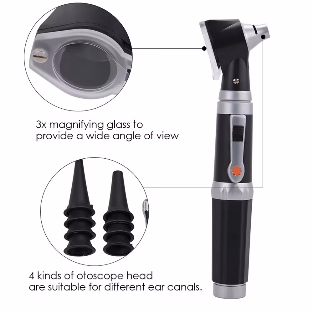 ear otoscope with LED