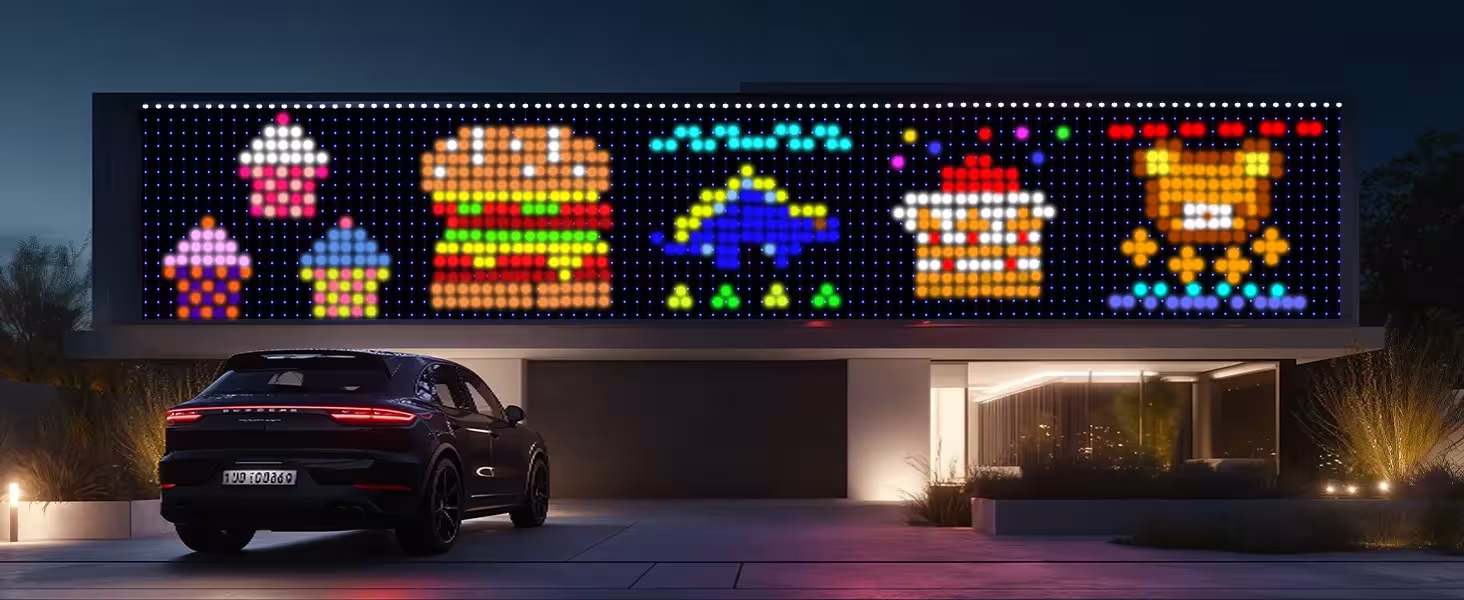 LED šviesų užuolaida