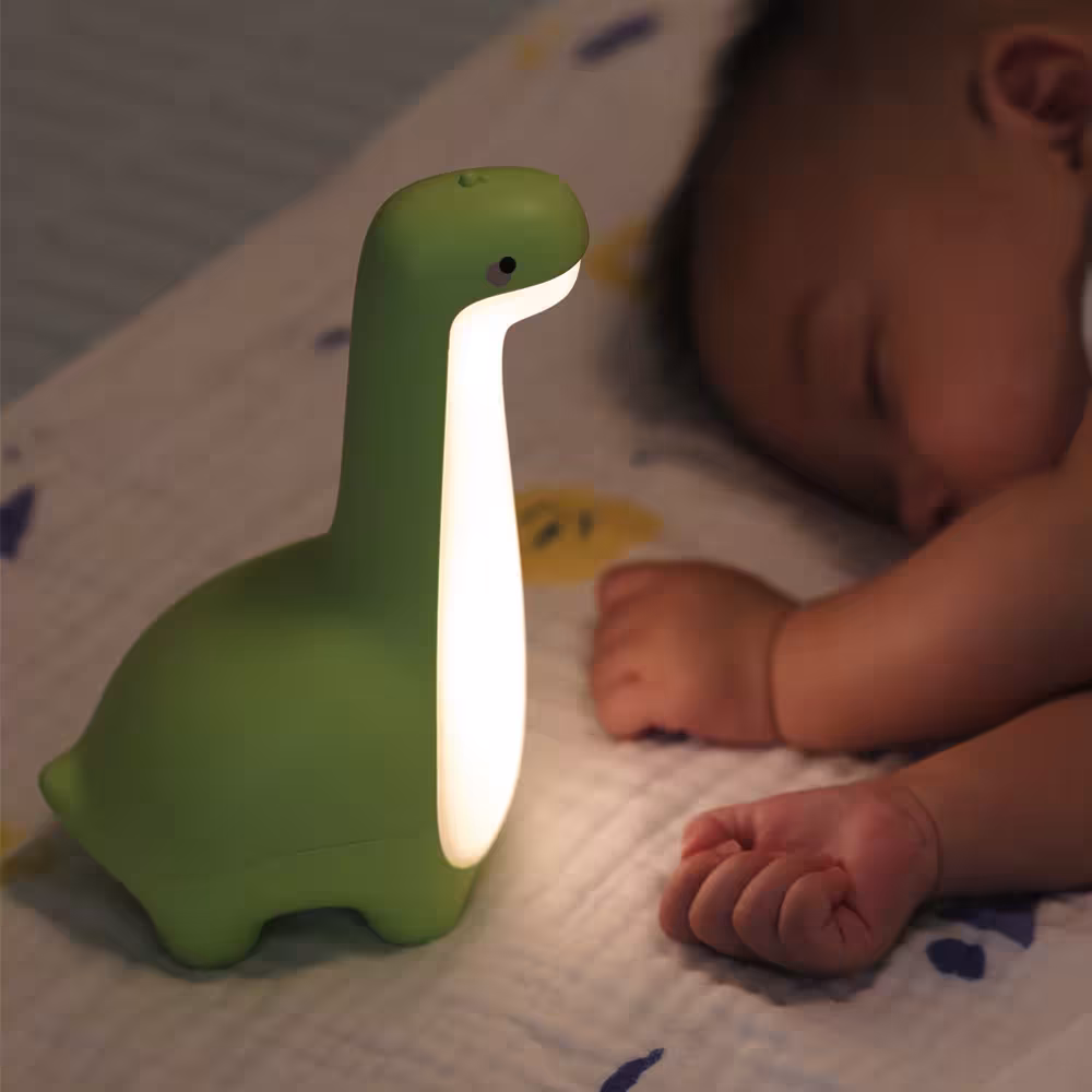 dinozauro naktinė lempa