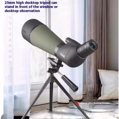 Monocular 20-60x80 con aumento, prisma BAK4, binoculares resistentes al agua para la caza.
