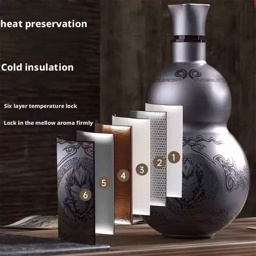 bouteille thermique en forme de potiron