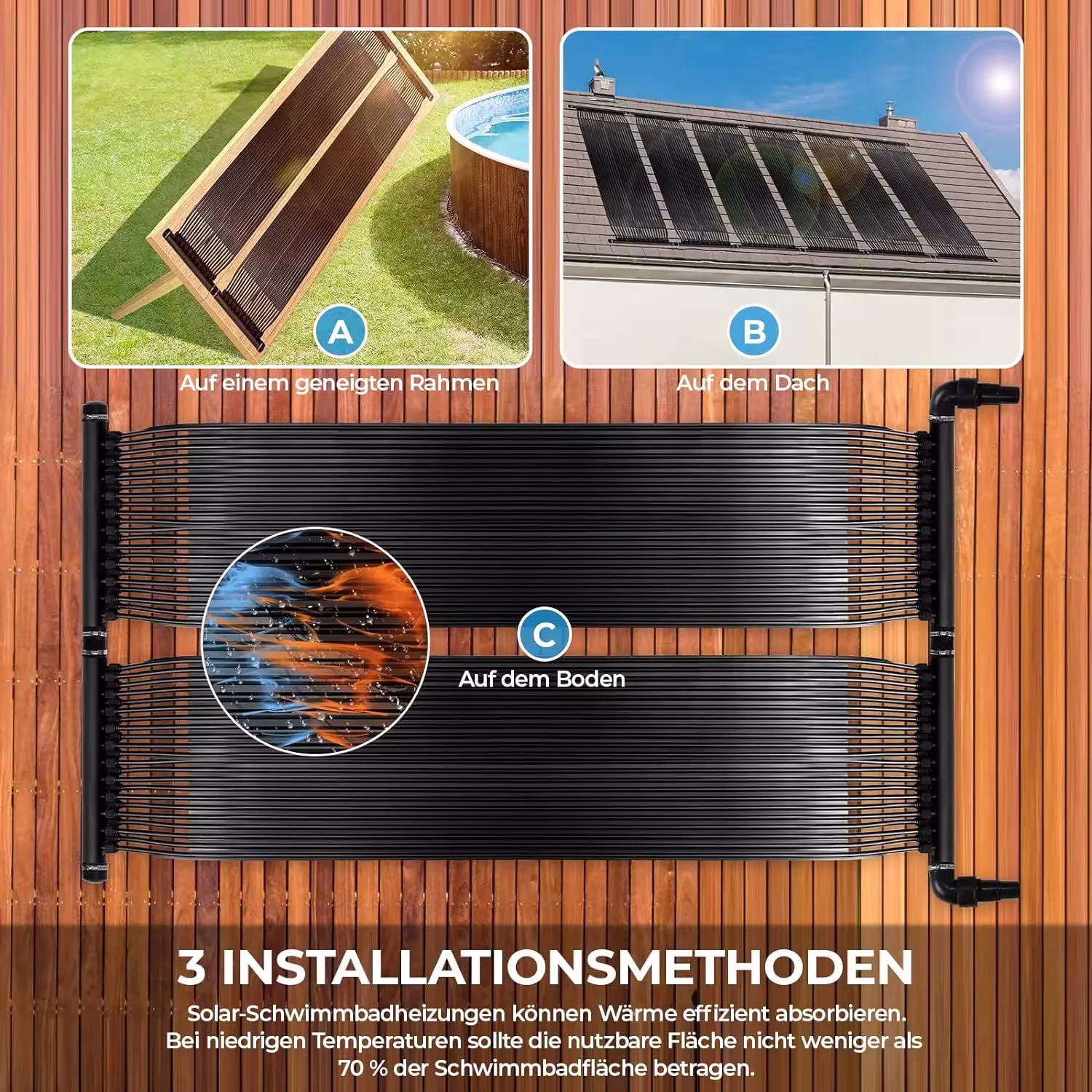 solar collector for swimming pool