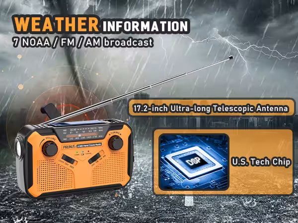 radio solar de emergencia