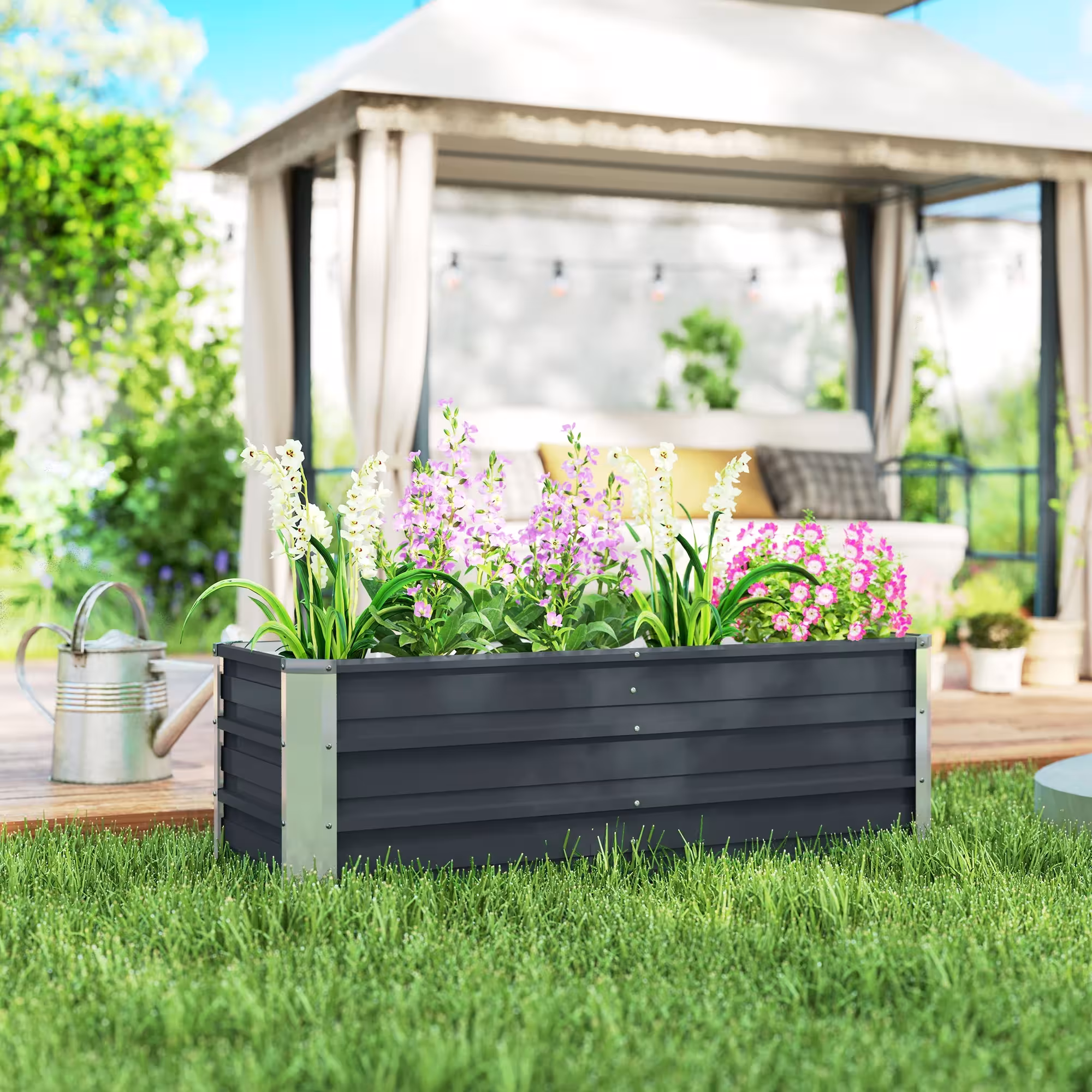 letto rialzato per giardino
