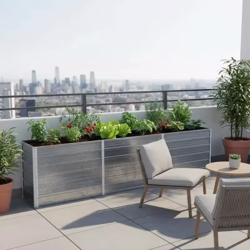 Cama elevada para jardín
