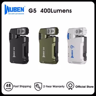 WUBEN G5 cargar lámpara EDC 400 lúmenes con luz RGB