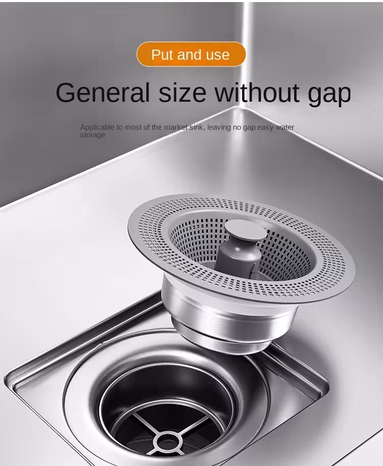 filtre pour lavabo avec bouchon