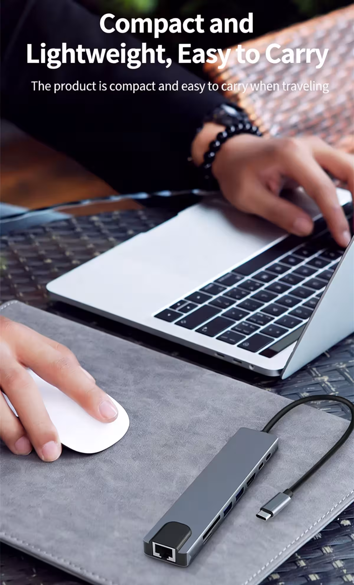 USB C šakotuvas Thunderbolt 3