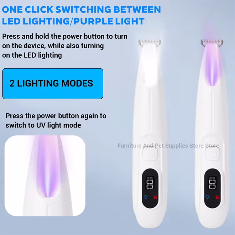 LED UV šunų kirpimo mašinėlė