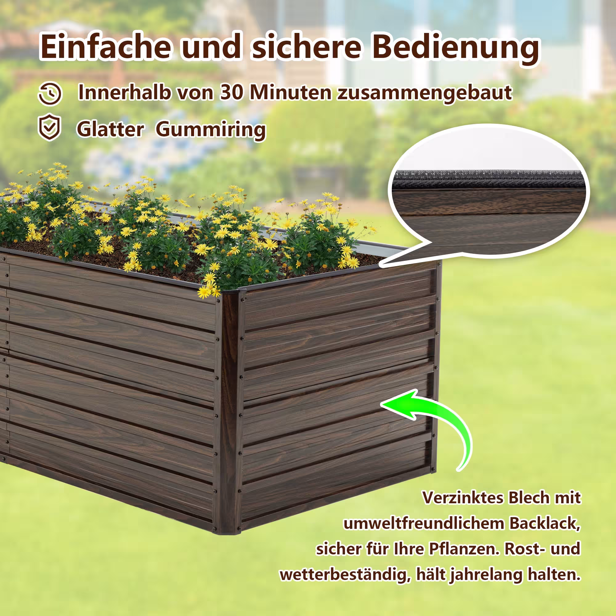 raised metal garden