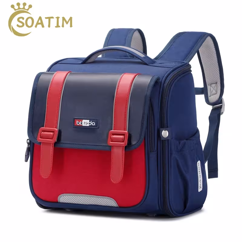 Zaino scolastico ortopedico per bambini, unisex, resistente all'acqua, comodo e leggero, ideale per gli studenti delle scuole elementari.