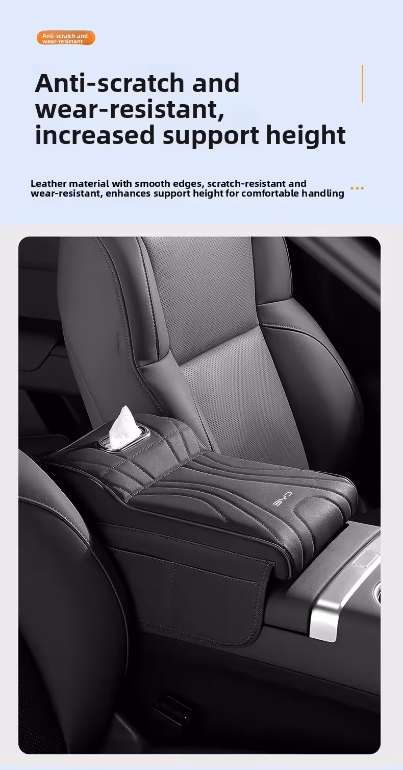 Armrest box lifting cushion