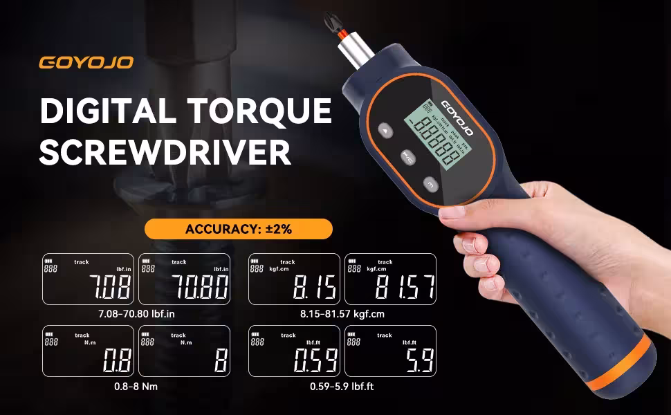 Digital torque screwdrivers
