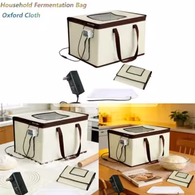 Pratique boîte de fermentation à température réglable avec tapis chauffant pour le pain, le yaourt et les levures, idéale pour les boulangers.
