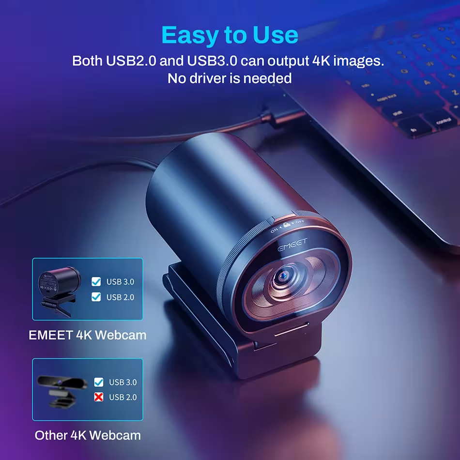 4K cámara de transmisión USB