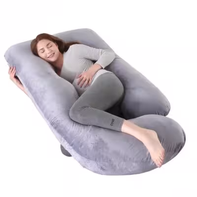 Cuscino in gravidanza Corpo completo a forma di G con cuscino di supporto per la gravidanza esterna rimovibile