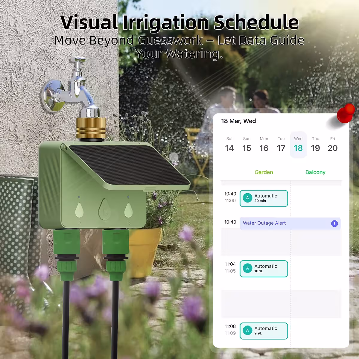automatic garden watering controller