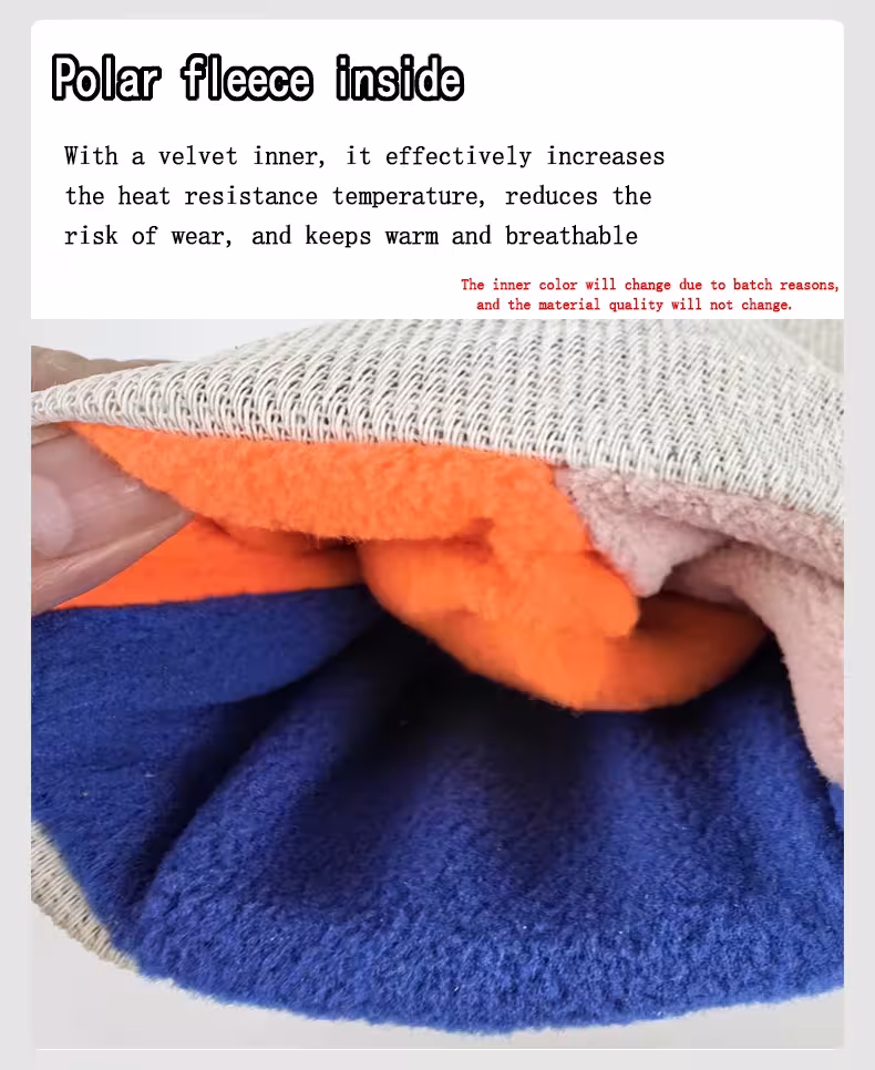 fire-resistant leather work gloves