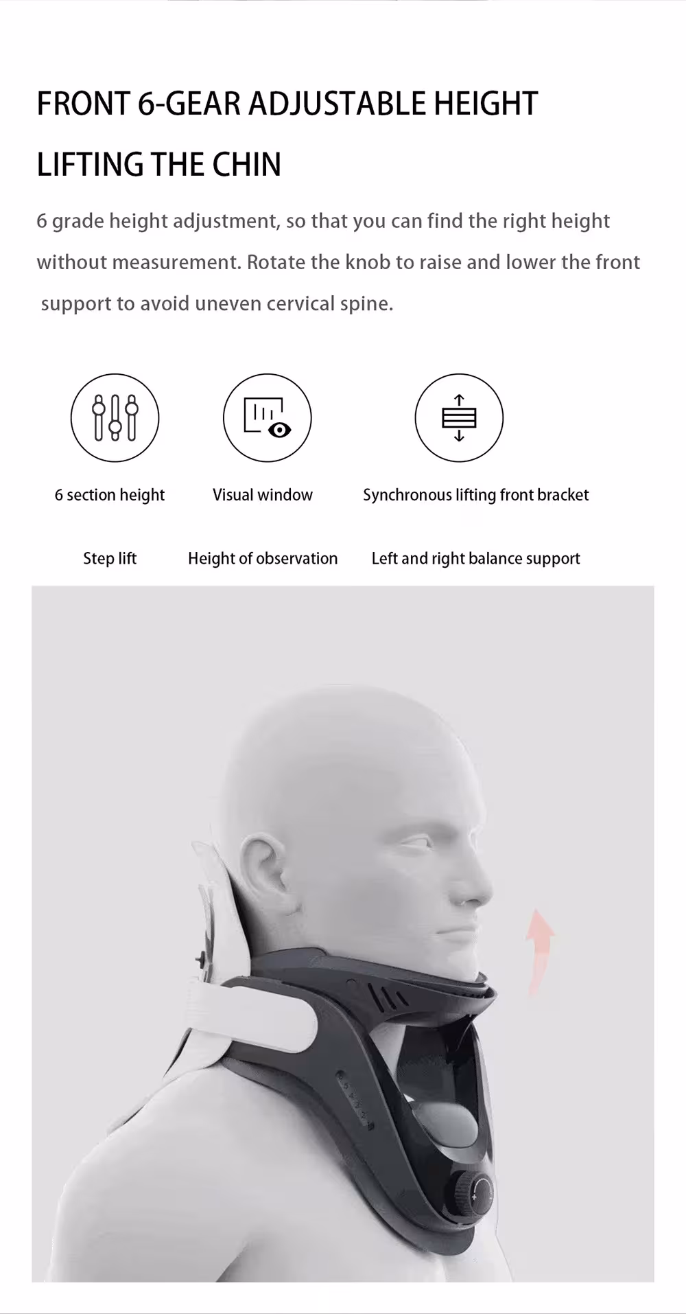 Neck brace with traction