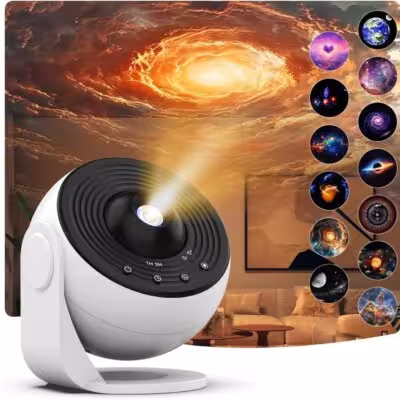 Proyector nocturno de cielo estrellado para niños, lámpara planetario giratoria de 360° para habitación, regalo para cumpleaños o bodas