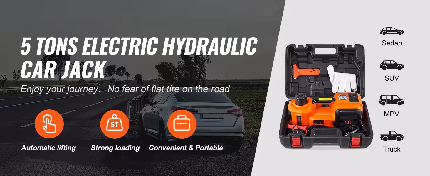 elektrinė automobilių domkrata 5T