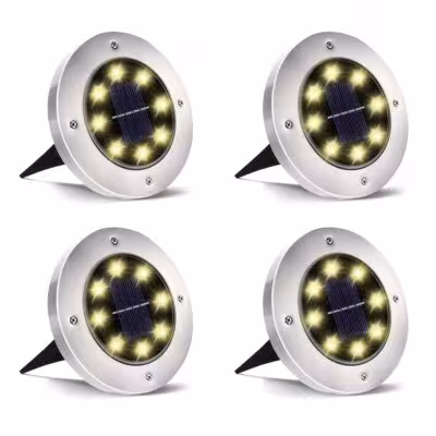 IP68 LED solar powered floor light for outdoor paths, terraces and garden lighting with sensor