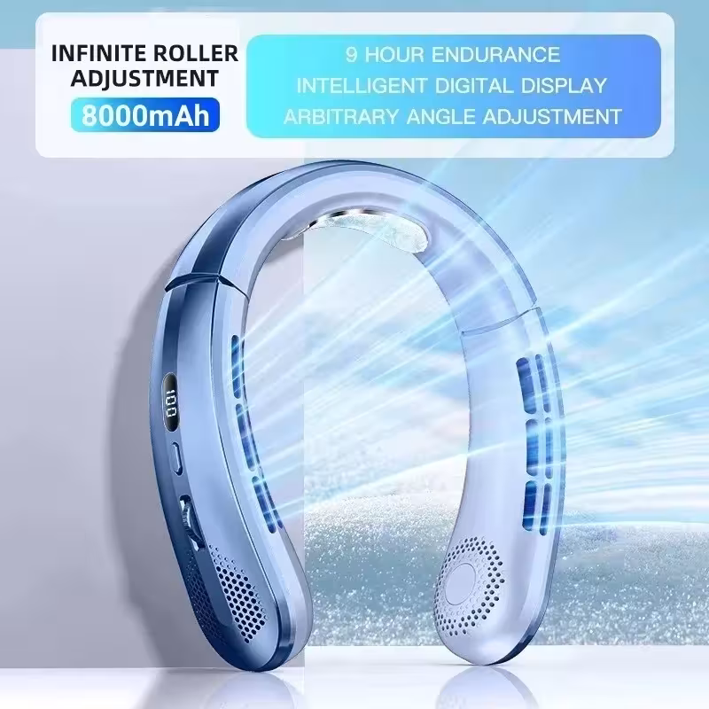 Portable neck fan