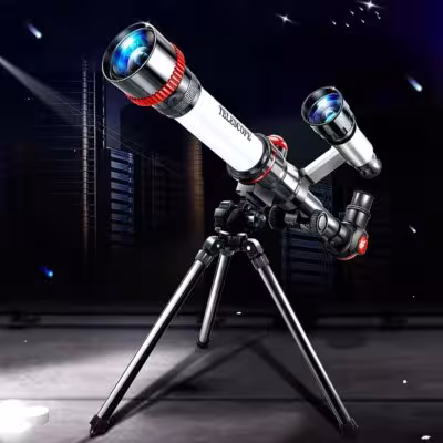 Telescopio astronómico portátil tipo monocular para la observación de la Luna y los planetas, regalo para niños.