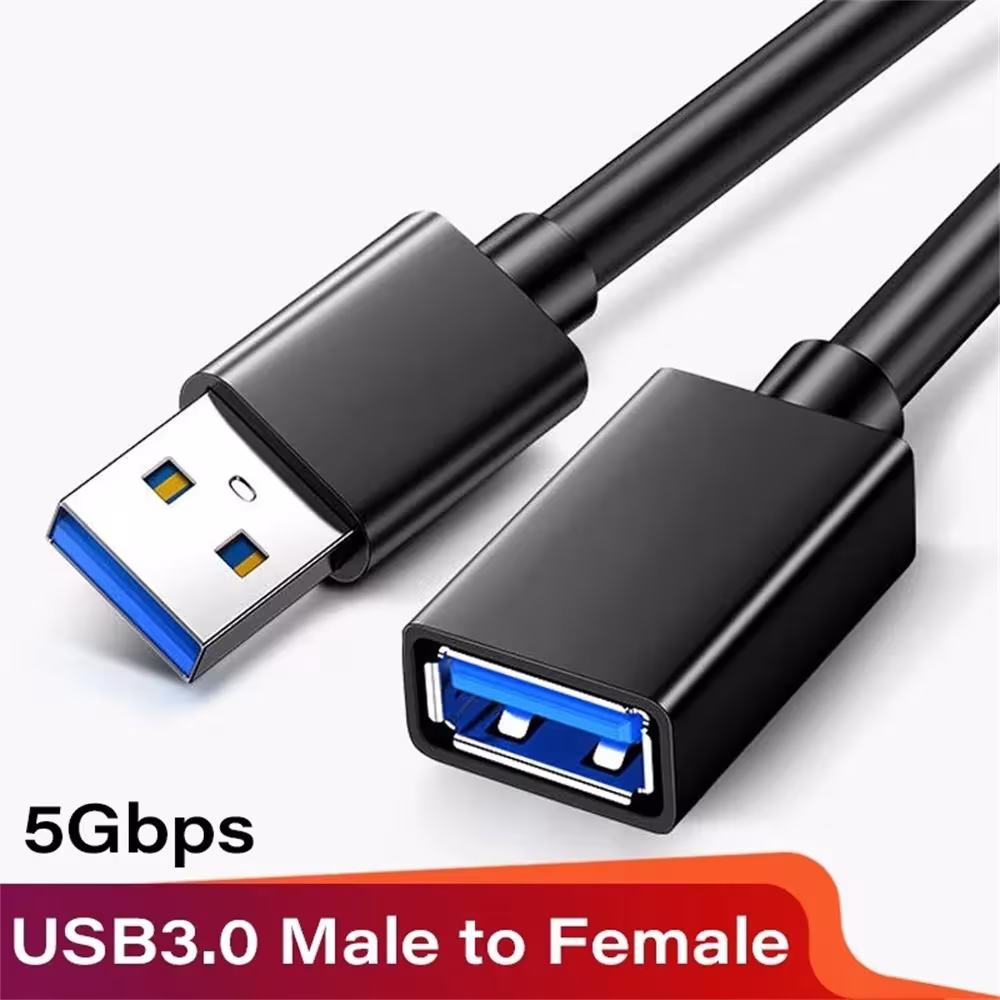 USB 3.0 Male to Female Extension Cable 5Gbps High Speed Data Sync Cord