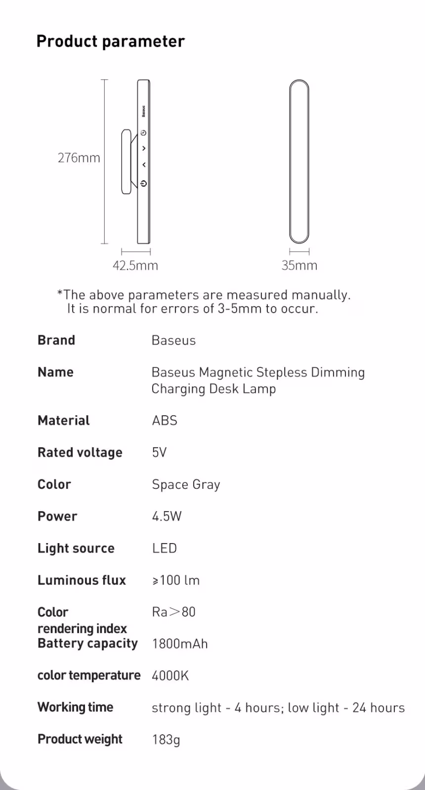 magnetic LED lamp