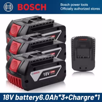 Bosch 18V 6000 mAh Lithium-Ionen-Batterie BAT609 BAT610G BAT618 BAT620 für drahtlose Werkzeuge, Ersatzbatterie