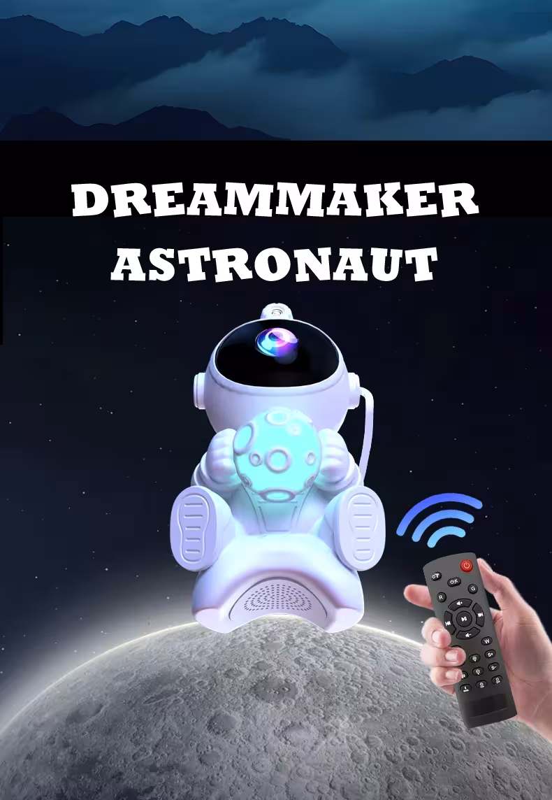 Projecteur de nuit à étoiles LED Astronauto