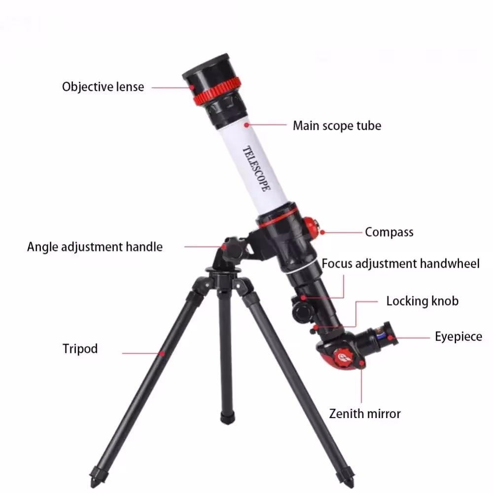 telescopio astronómico portátil