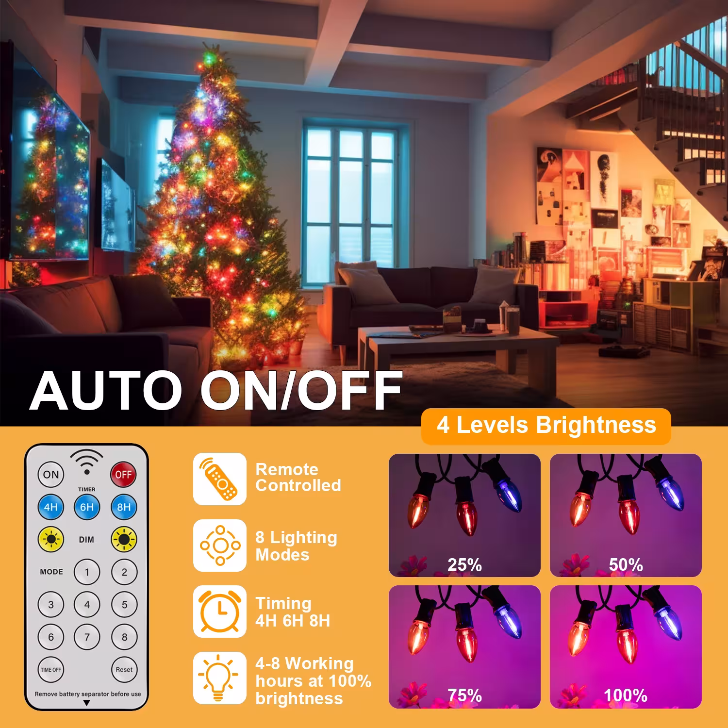 Solar LED string lights